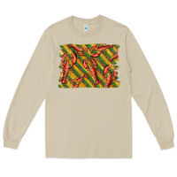 Mushroom mardi gras crawfish background Long Sleeve Tee - BarkalooDesign
