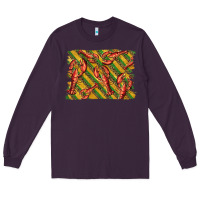 Plum mardi gras crawfish background Long Sleeve Tee - BarkalooDesign