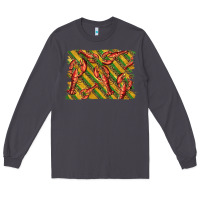 Smoke mardi gras crawfish background Long Sleeve Tee - BarkalooDesign