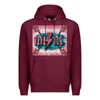 Burgundy western mini pink glitter Premium Hoodie - BarkalooDesign