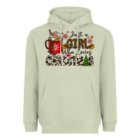 Matcha just a girl who loves christmas Heavyweight Hoodie - CowhideDigitalArt