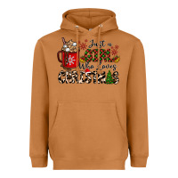 Meerkat just a girl who loves christmas Heavyweight Hoodie - CowhideDigitalArt