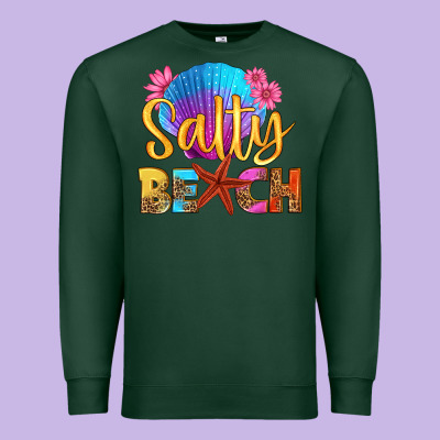 Salty Beach Premium Sweatshirt Designed By Hra Design Shop