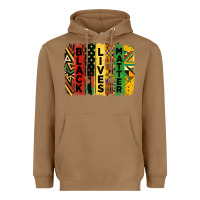 Toasted Coconut junetheenth black livesmatter brush stroke Heavyweight Hoodie - HRA Design Shop