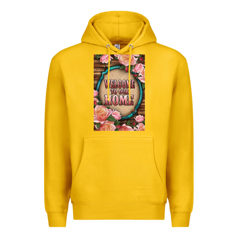 Western Welcome To Our Home Premium Hoodie by LillyAllenDesigns | Teevron