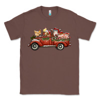 Chestnut christmas truck with farm animals Classic Tee - RanaPortraitStore
