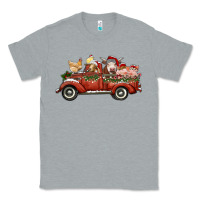 Heather Grey christmas truck with farm animals Classic Tee - RanaPortraitStore