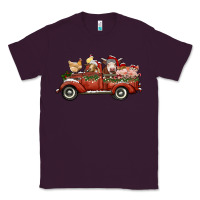 Plum christmas truck with farm animals Classic Tee - RanaPortraitStore