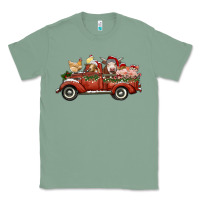 Sage christmas truck with farm animals Classic Tee - RanaPortraitStore