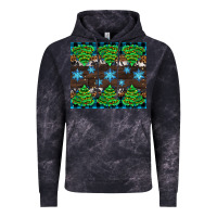 Cloud Black Christmas tree with snow Vintage Hoodie - AdoDesignShop
