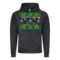 Vintage Black Christmas tree with snow Vintage Hoodie - AdoDesignShop