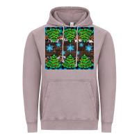 Vintage Zinc Christmas tree with snow Vintage Hoodie - AdoDesignShop
