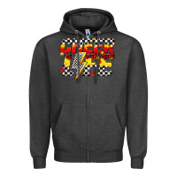 Charcoal Heather cheer life Zipper Hoodie - texasbilliewilder