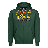 Sports Green cheer life Zipper Hoodie - texasbilliewilder
