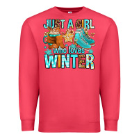 Cardinal just a girl who loves winter Premium Sweatshirt - FaDigitalArtStudio