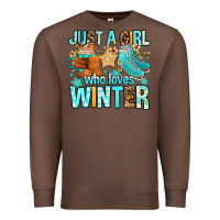 Chestnut just a girl who loves winter Premium Sweatshirt - FaDigitalArtStudio