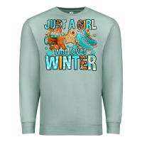 Seafoam just a girl who loves winter Premium Sweatshirt - FaDigitalArtStudio