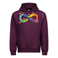 Mauve Wine infinity symbol autism Urban Hoodie - MaliasSmallBusiness