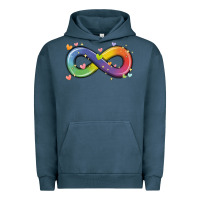 Pigment Midnight Navy infinity symbol autism Urban Hoodie - MaliasSmallBusiness