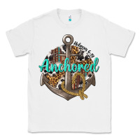 White anchored hebrews 6 19 Classic Tee - texasbilliewilder