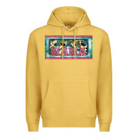 Antique Gold western mama     license plate Premium Hoodie - BarkalooDesign