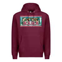 Burgundy western mama     license plate Premium Hoodie - BarkalooDesign
