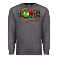 Charcoal Heather love summer Premium Sweatshirt - CowhideDigitalArt