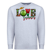 Heather Grey love summer Premium Sweatshirt - CowhideDigitalArt