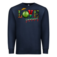 Navy love summer Premium Sweatshirt - CowhideDigitalArt
