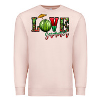 Pale Pink love summer Premium Sweatshirt - CowhideDigitalArt