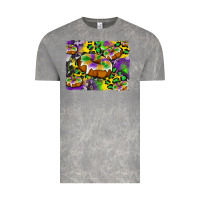 Cloud Rock mardi gras cake glitterleopard and cowhide background Vintage Tee - Artiststas