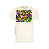 Vintage Arctic mardi gras cake glitterleopard and cowhide background Vintage Tee - Artiststas