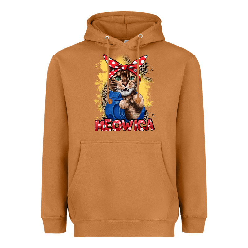 Meowica 4th Of July Heavyweight Hoodie by CowGirlArtShop | Teevron