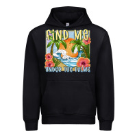 Black find me under the palms Urban Hoodie - MaliasSmallBusiness