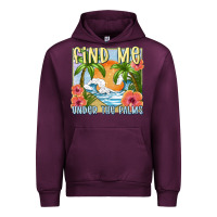 Mauve Wine find me under the palms Urban Hoodie - MaliasSmallBusiness