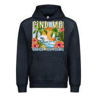Navy find me under the palms Urban Hoodie - MaliasSmallBusiness