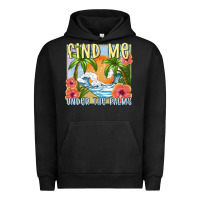 Pigment Black find me under the palms Urban Hoodie - MaliasSmallBusiness