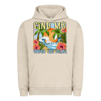 Pigment French Oak find me under the palms Urban Hoodie - MaliasSmallBusiness