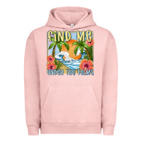 Pigment Salmon find me under the palms Urban Hoodie - MaliasSmallBusiness