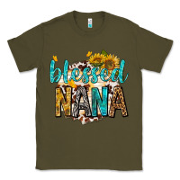 Army Green blessed nana with sunflowers Classic Tee - texasbilliewilder