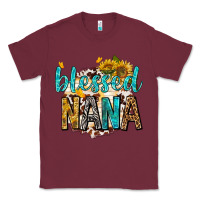 Burgundy blessed nana with sunflowers Classic Tee - texasbilliewilder