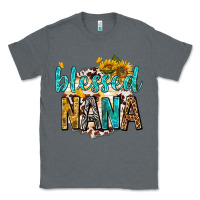 Charcoal Heather blessed nana with sunflowers Classic Tee - texasbilliewilder