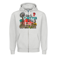 Dove Grey life is better in the country Zipper Hoodie - Zillion Design Studio
