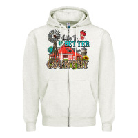 Oatmeal Heather life is better in the country Zipper Hoodie - Zillion Design Studio