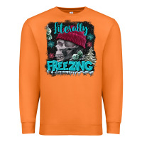 Carrot literally freezing skull Premium Sweatshirt - FaDigitalArtStudio