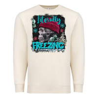 Sandshell literally freezing skull Premium Sweatshirt - FaDigitalArtStudio