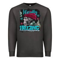 Smoke literally freezing skull Premium Sweatshirt - FaDigitalArtStudio