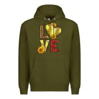 Army Green western love softball Premium Hoodie - LillyAllenDesigns