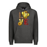 Charcoal Heather western love softball Premium Hoodie - LillyAllenDesigns