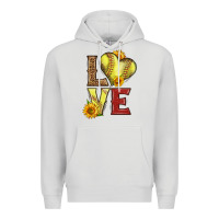 Dove Grey western love softball Premium Hoodie - LillyAllenDesigns